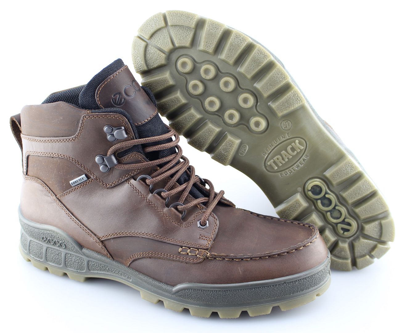 brown track sole boots